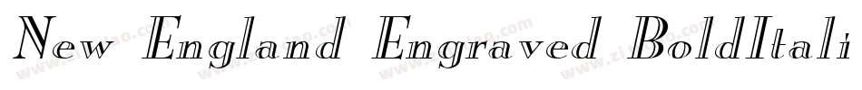 New England Engraved BoldItalic字体转换